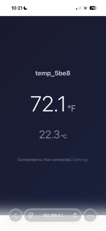 ESP32 Temperature Sensor Hardware