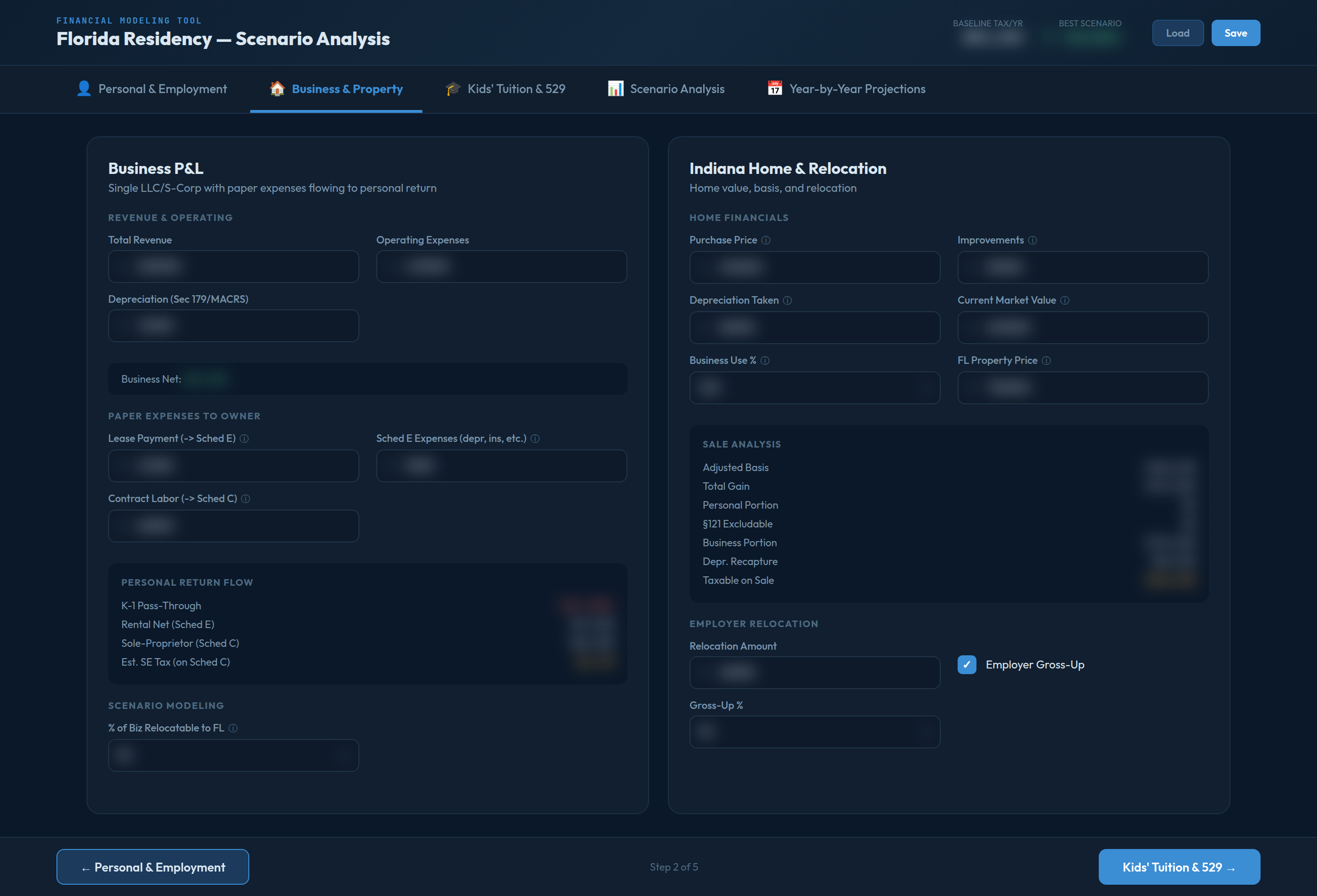 Business & Property Screen