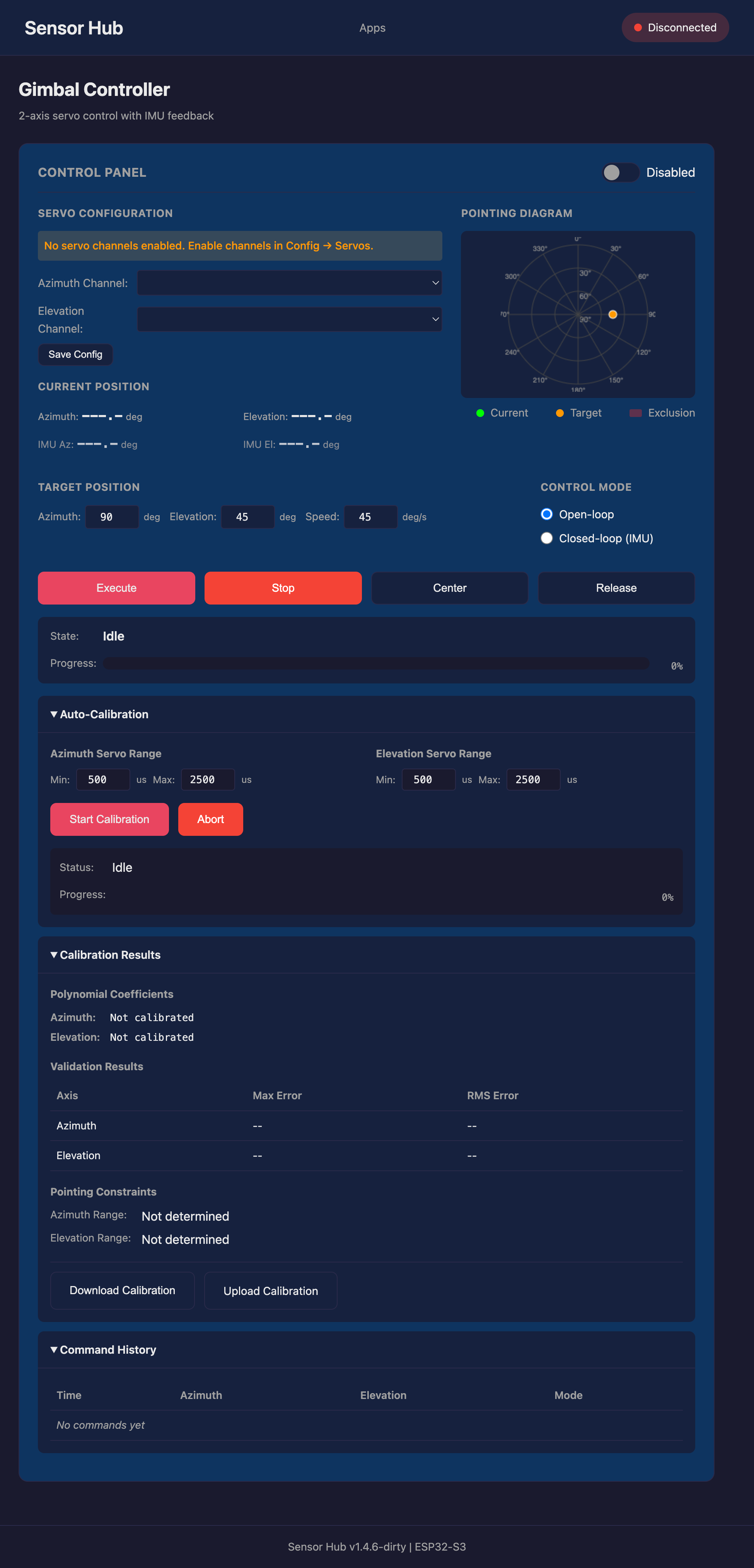 Gimbal Controller App